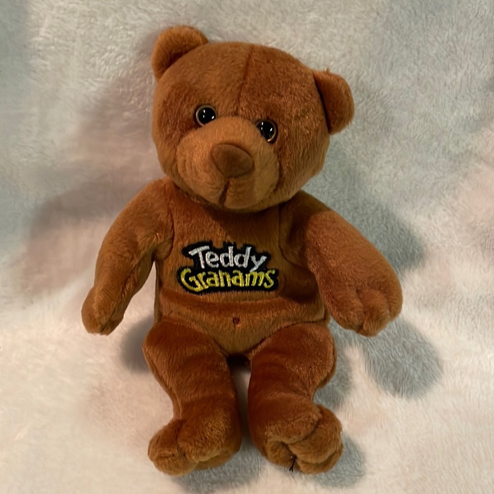 Vintage Teddy Grahams Collectible 7” Bean Plush Bear Spicey Cinnamon!